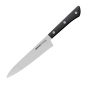 Nóż uniwersalny ząbkowany Samura Harakiri SHR-0024B, ostrze 15 cm, czarny