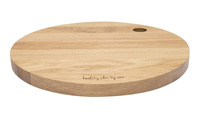 Deska drewniana dębowa okrągla 27cm   - HPBA