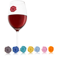 Znaczki na szklanki i kieliszki Klasyczne Winogrona (8szt) - VACU VIN