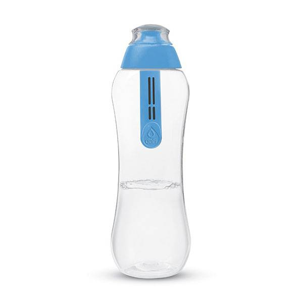 Butelka z wymiennym filtrem 500 ml niebieska - Dafi