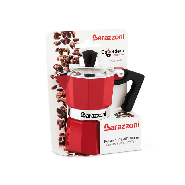 Kawiarka LA CAFFETIERA 3TZ czerwona - Barazzoni