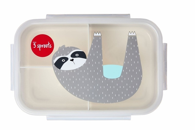 Lunchbox Bento Leniwiec Grey - 3 Sprouts 