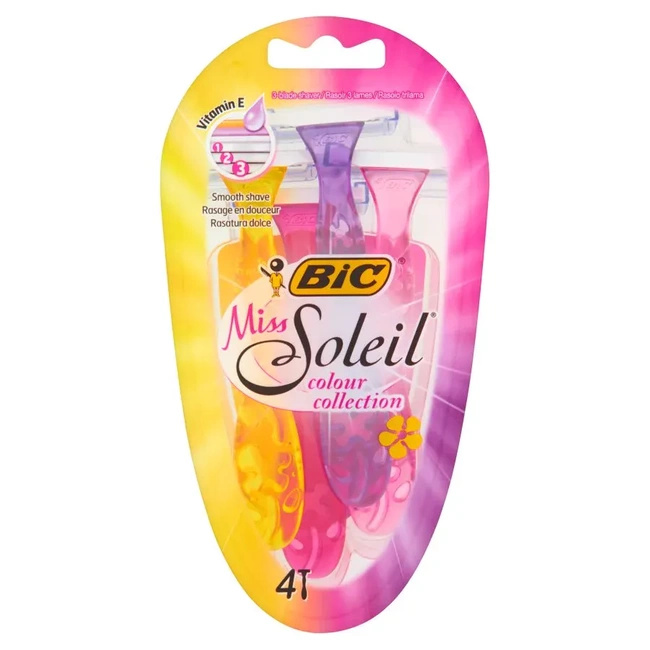 Maszynki do golenia 4 sztuki Miss Soleil Colour Collection - BIC