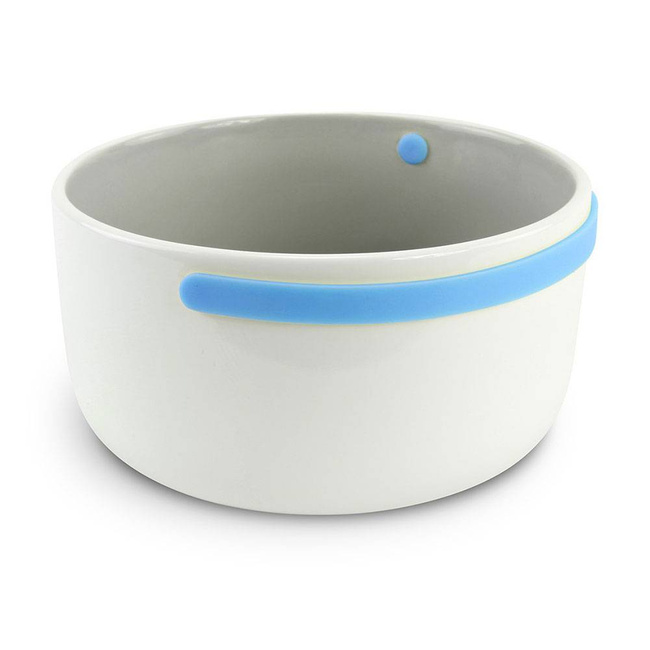 Miska ceramiczna z silikonową rączką niebieska - Cookut