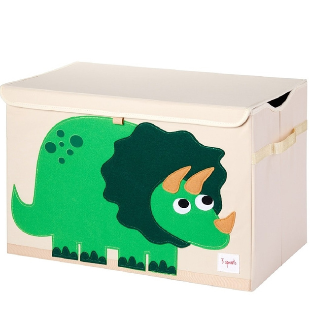 Pudełko Zamykane Dinozaur Green - 3 Sprouts 