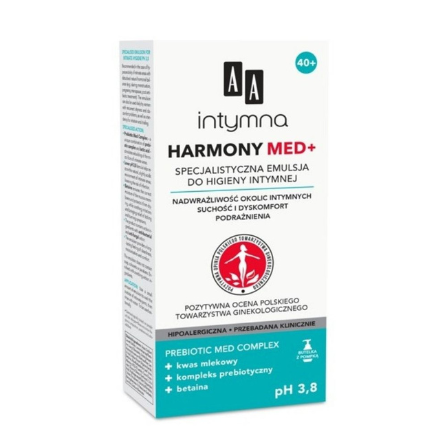 Specjalistyczna emulsja do higieny intymnej Harmony pH 3,8 300ml - AA