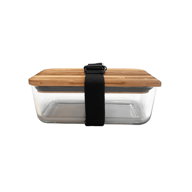 Szklany lunchbox czarny - Cookut